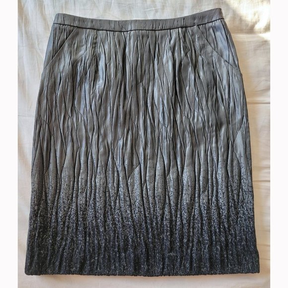 NWOT BCBGMaxAzria Grey Ombre Textured Pencil Skirt - Picture 1 of 12